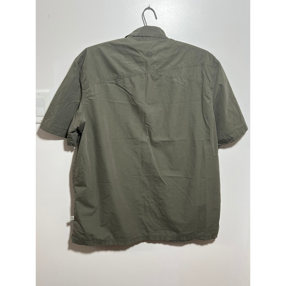 Field & Stream Mens Short Sleeve Button Down Utility Shirt Olive Green Large - Picture 6 of 10